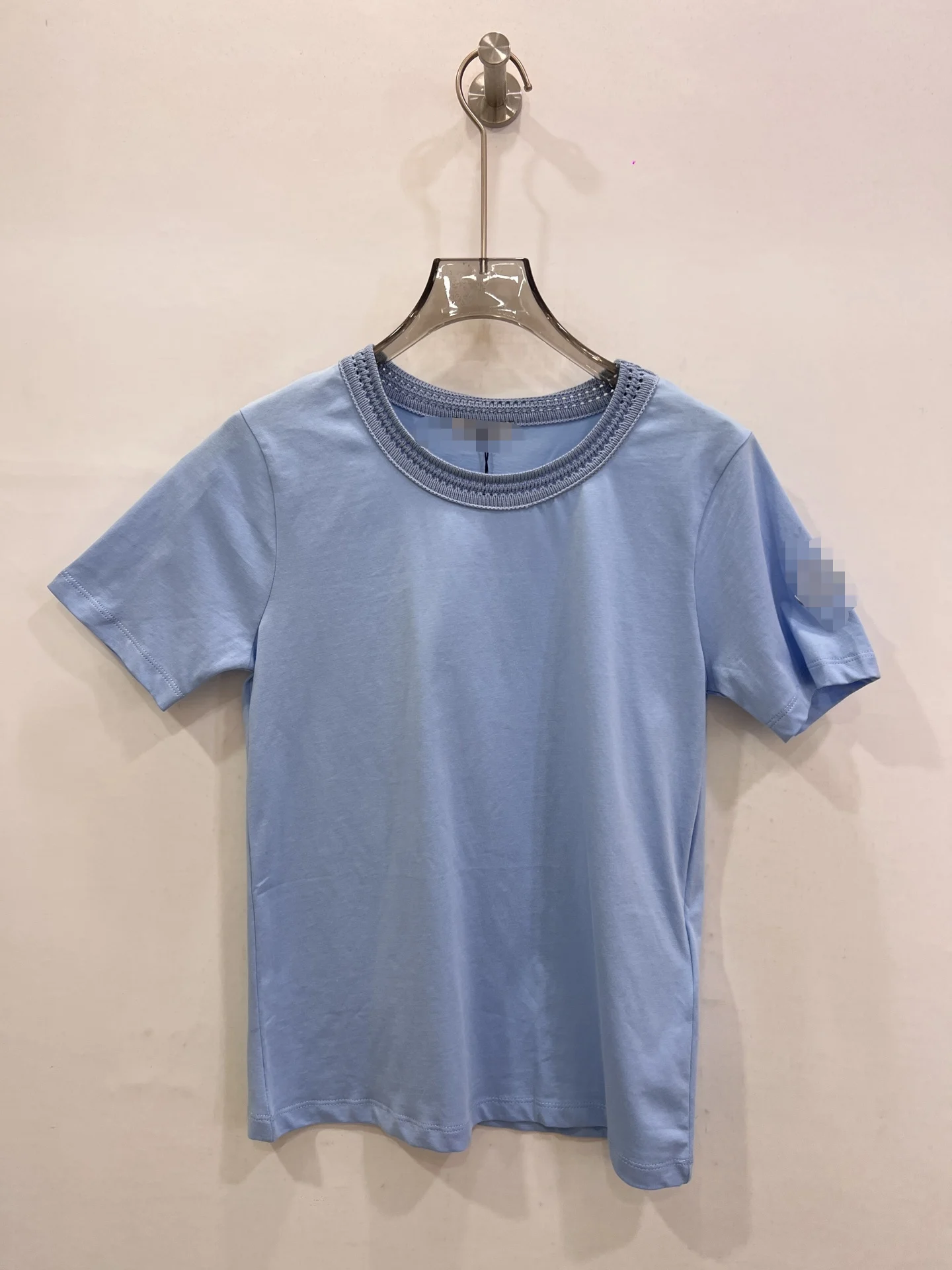 

Round Neck Casual Pure Cotton Short-Sleeved T-Shirt