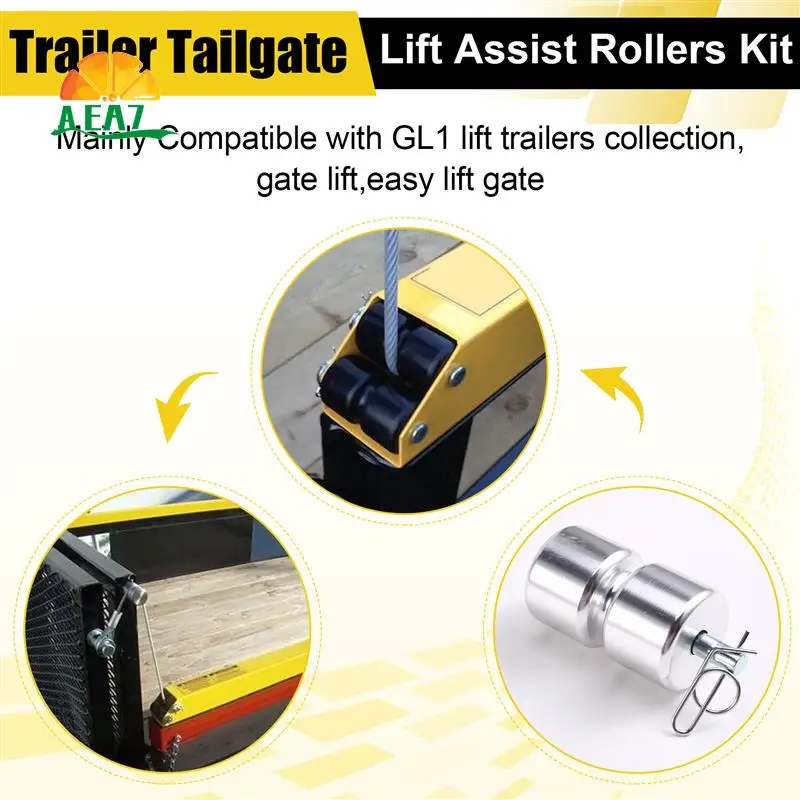 

AEA7-GL1 GMNR925 Trailer Door Roller Trailer Lift Parts Roller Kit Suitable For Lifting Double-Sided Trailer Tail Lift