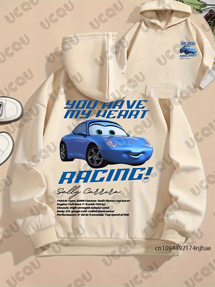 2026 The Cars Sally Felpe con cappuccio grafiche per donna Uomo Autunno Inverno Pullover a maniche lunghe Felpa casual Top per coppie oversize