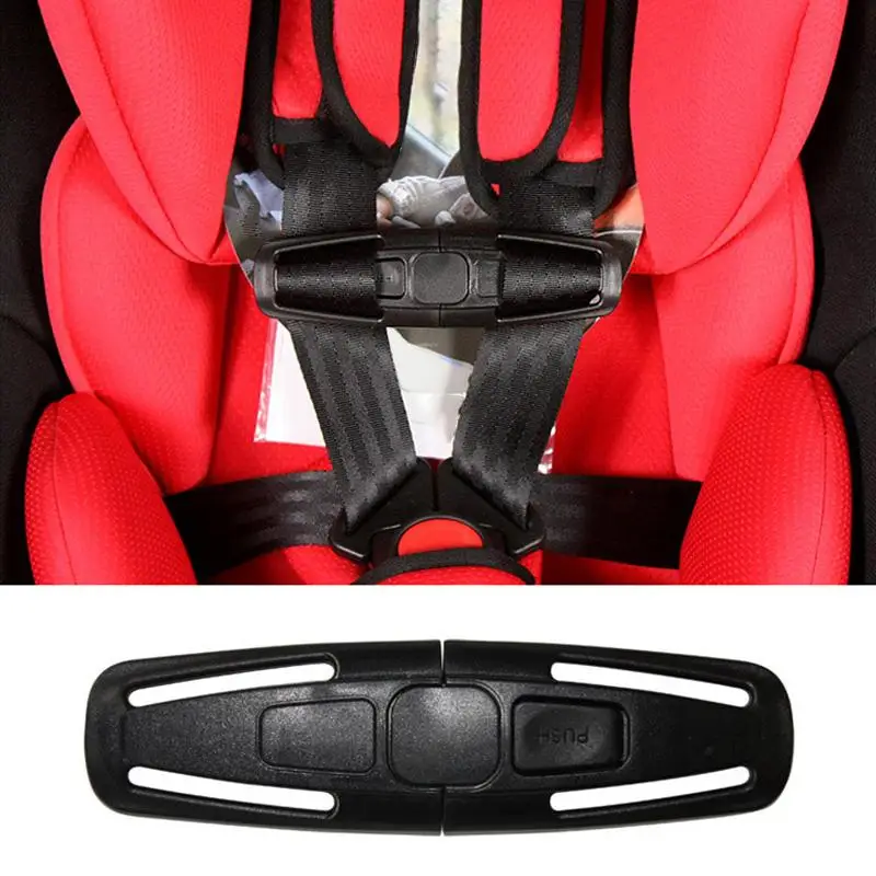 High quality Car Baby Safety Seat Strap Belt Harness Chest Child Clip Safe Buckle 1pc Toddler Clamp Seat Belts Accessories