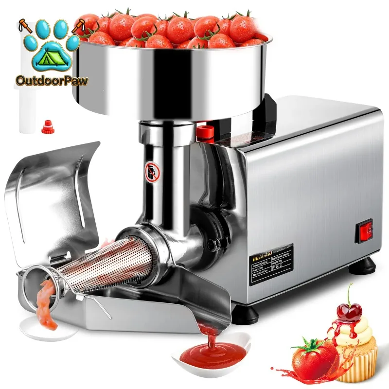 Stainless Steel Commercial Food Strainer Sauce Maker Tomato Milling Tool Electric Fruit Press Strainer Machine