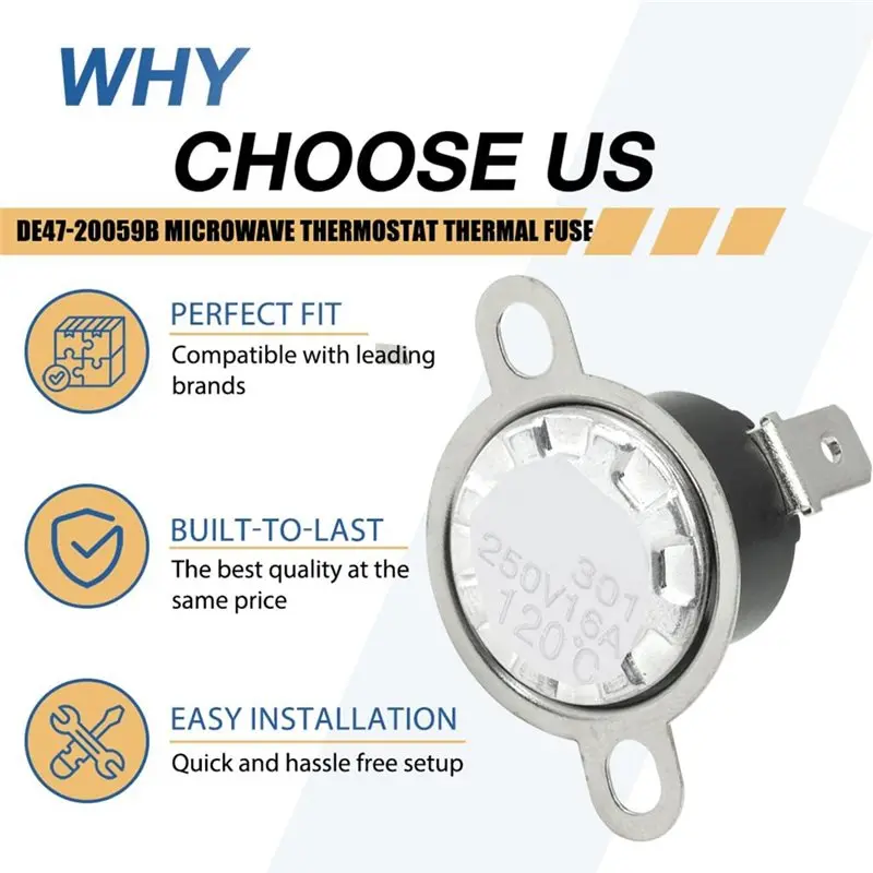 A83G-High Temp Microwave Thermostat For Microwave Thermal Fuse Microwave Repair Parts