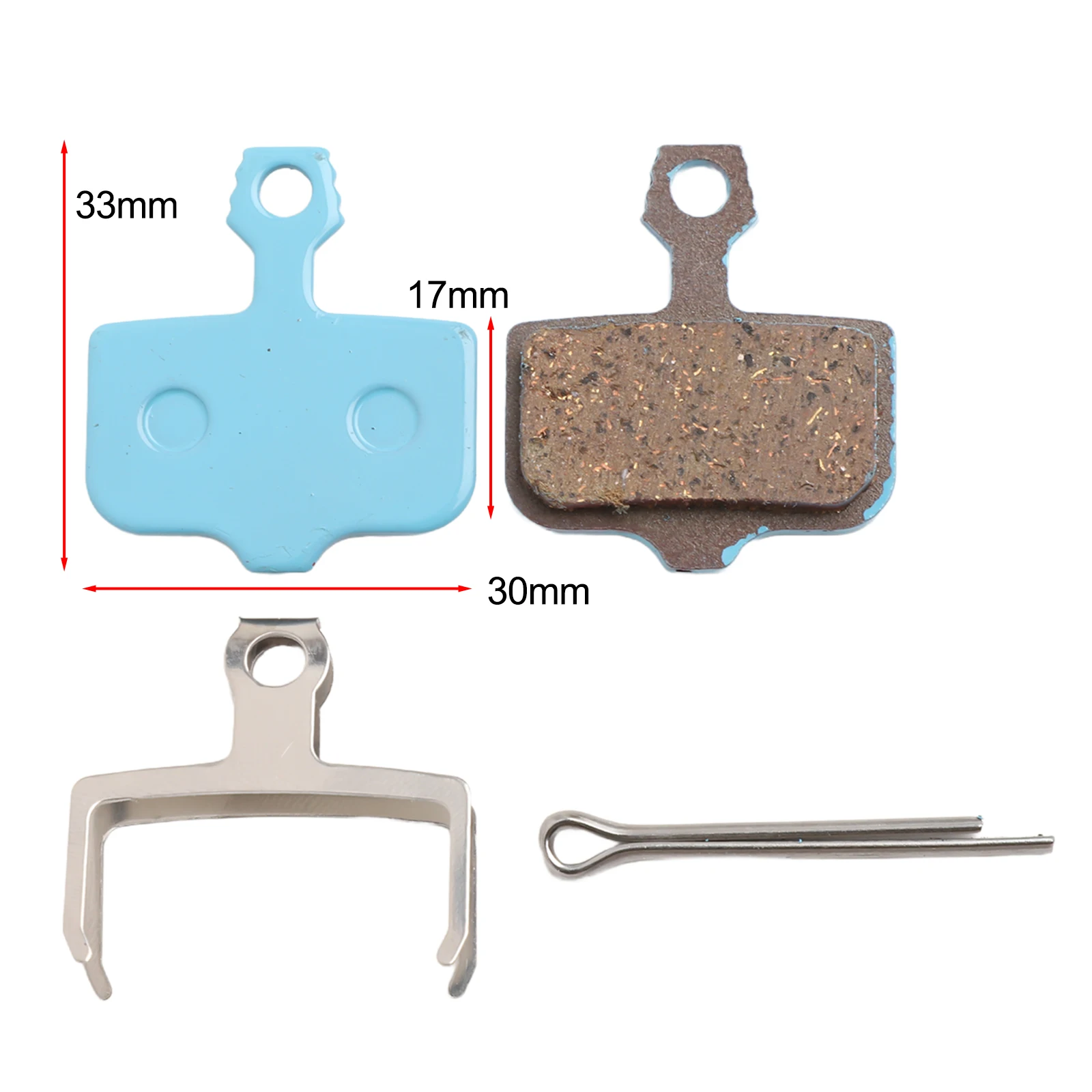 All-Metal Brake Pads Brake Pads For Biking For Heavy Usage Advanced Earthenware Construction Easy Installation Optimal Size