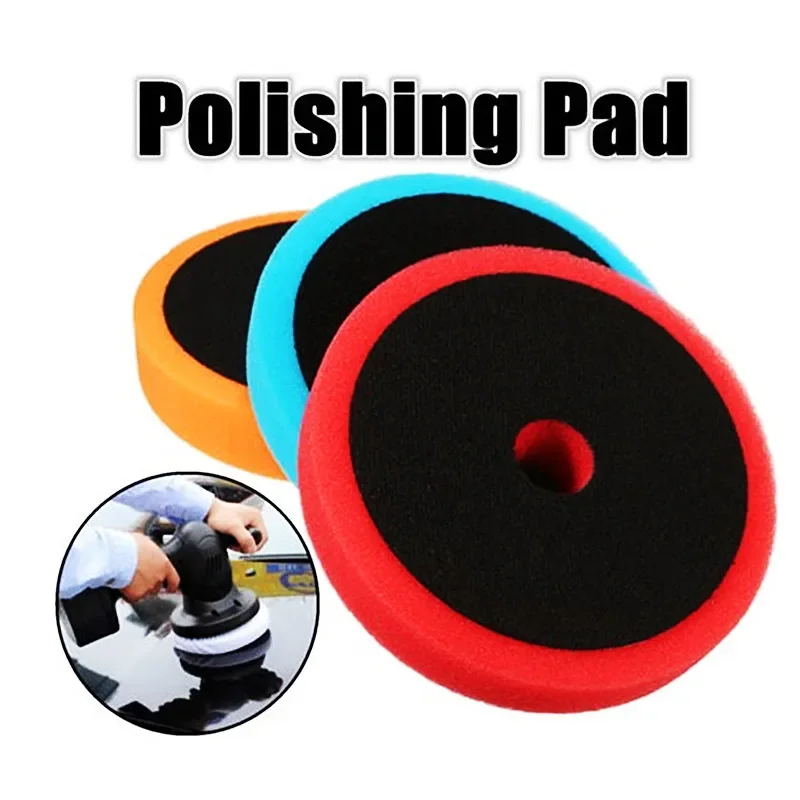 3pcs 6Inch Sponge Plate Polishing Pad Coarse And Medium Fine Car Waxing Reduction Disk Sponge Polish Wheel Sponge Wheel