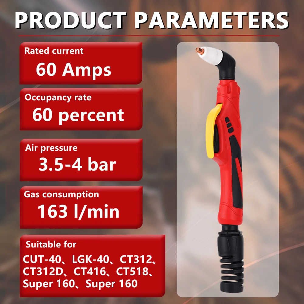 

Плазменный резак Tig PT31, корпус горелки PT-31, плазменный резак для аппаратов плазменной резки с воздушным охлаждением 30-50А, профессиональная версия.