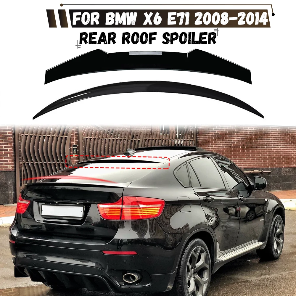 Car Rear Spoiler Roof Wing For BMW X6 E71 2008 2009 2010 2011 2012 2013 2014 Rear Trunk Lid Tail Wing Splitter