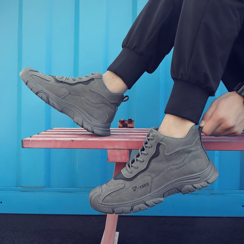 

Новая осенне-зимняя уличная повседневная спортивная мужская обувь, модная износостойкая нескользящая удобная мужская обувь