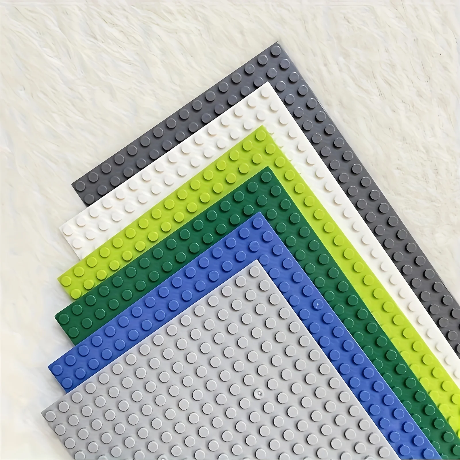 4Pcs New Building Block Baseplates, Suitable for All Major Brand Building Block Accessories, 16 Pieces X 32 Pieces, Multiple Colors Available, High-Quality Abs Material, Ideal for Christmas Gifts/Halloween Gifts/Thanksgiving Gifts/Birthday Gifts