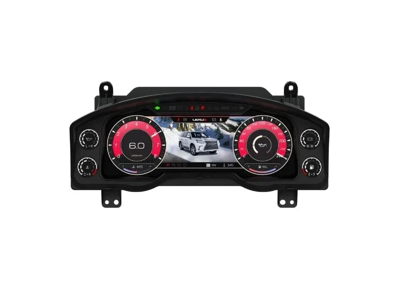 12.3 Inch Car Digital Dashboard LCD Instrument Panel Speedometer Car Cluster with System for 2008-2015  LX570