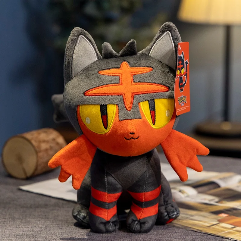 Pokemon Litten Plush Torracat Stuffed Doll Adorably Animal Toys Hobbies Kawaii Anime Periphery Present Xmas Gift for Kids