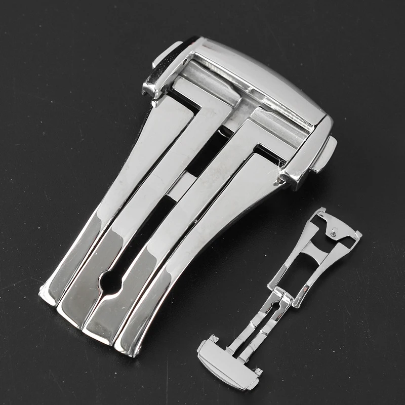 Stainless Steel Folding Watch Buckle for Omega Seamaster 300 Watch Band Accessories Silver Black Rose Gold Clasp 16mm 18mm 20mm