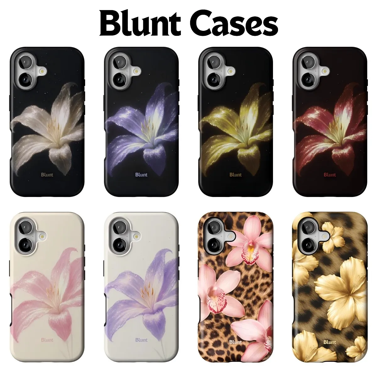 Vintage Glitter Lily Orchid Phone Case for Samsung Galaxy S23 S24 S25 S26 FE Plus Ultra Edge 5G Luxury Double-layer Back Cover
