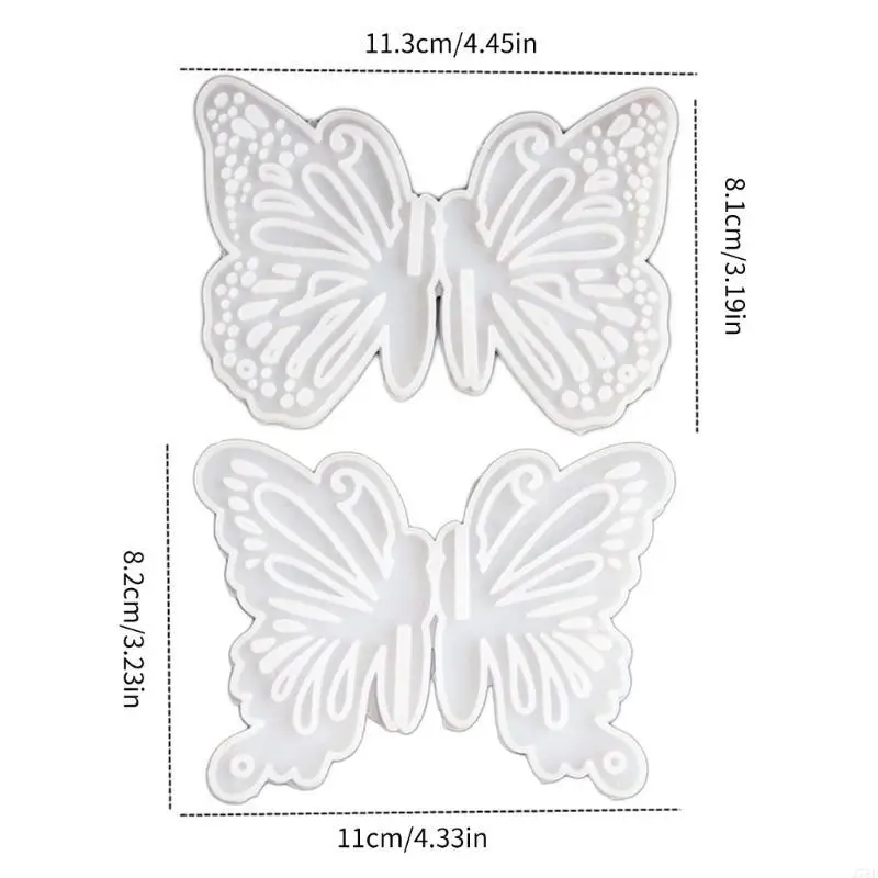 

J78F Practical Epoxy Resin Mold Butterfly Accessories Mould Easy to Demold Silicone Pendant Molds Jewelry Crafting Supplies