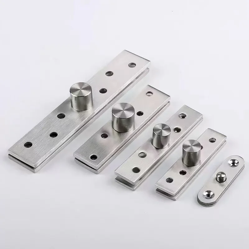 2pcs stainless steel 360 degree rotating shaft wooden door upper and lower hinges hidden door shaft rotating hinge