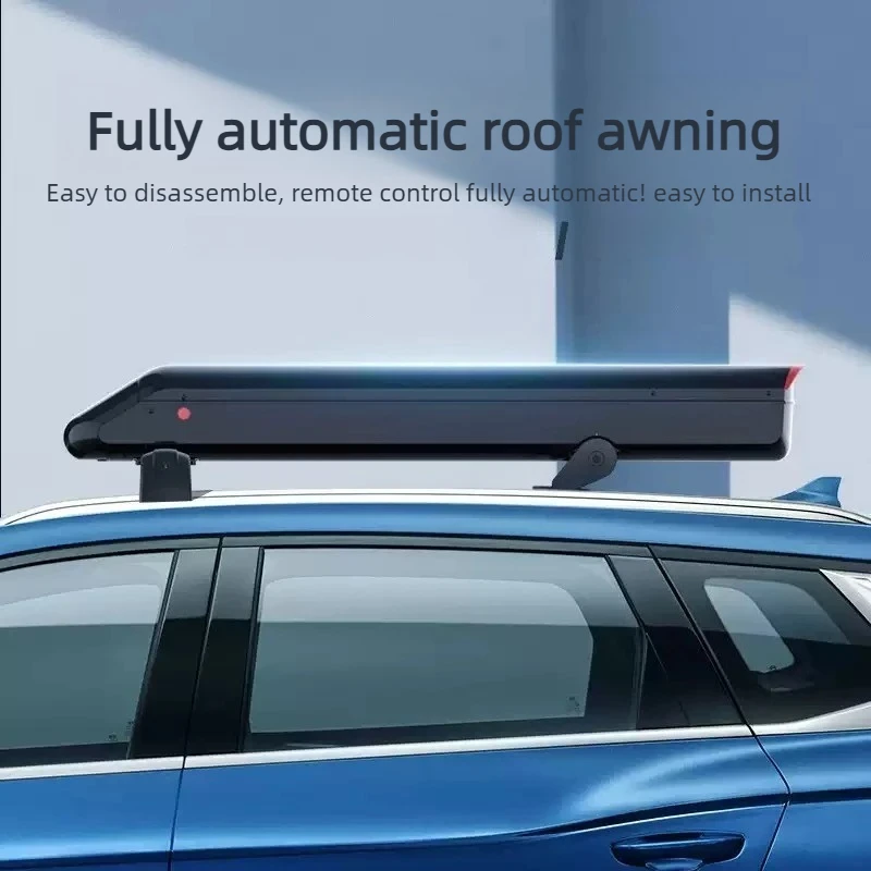 520cm New Automatic Roof Sunshade Canopy for Cars, Sun Protection Car Cover, Remote Control Folding Carport
