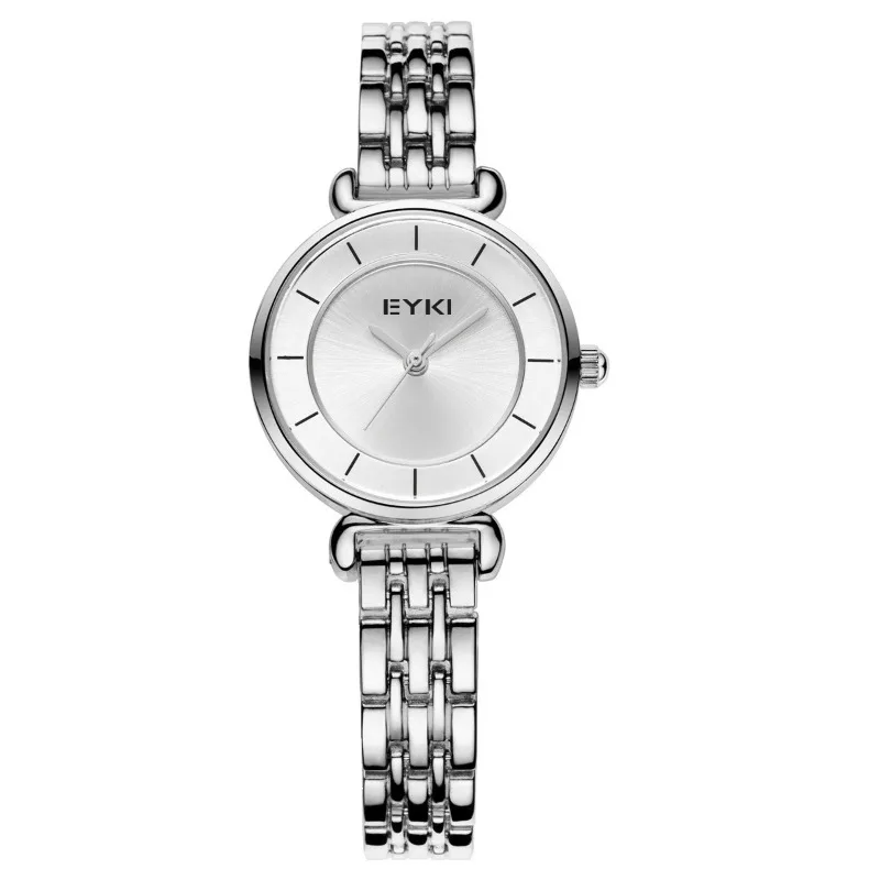 2025new trend simple fashion steel belt girls watch temperament niche light luxury student waterproof quartz watch birthday gift