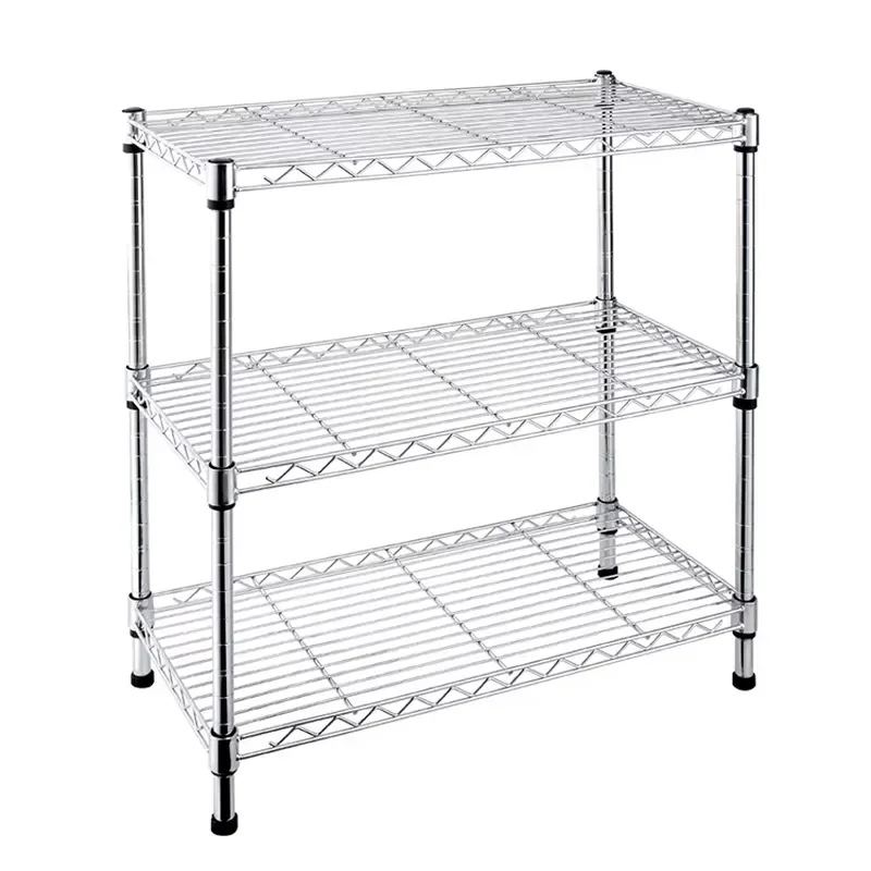 3 Tier Metal Storage Rack for Kitchen Home Organization Shelf Stand