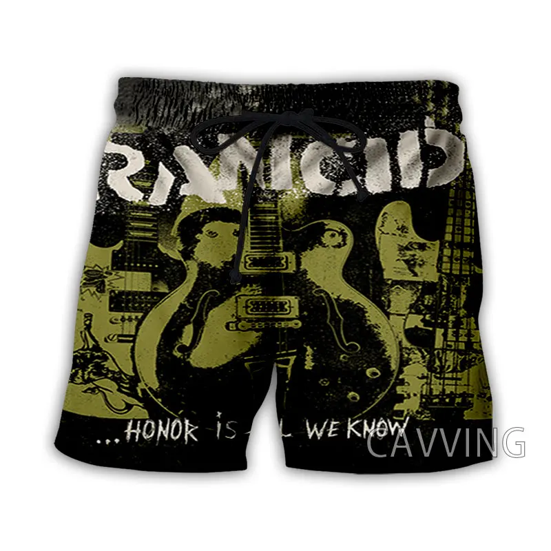 CAVVING 3D Printed  Rancid Band  Summer Beach Shorts Streetwear Quick Dry Casual Shorts Sweat Shorts for Women/men