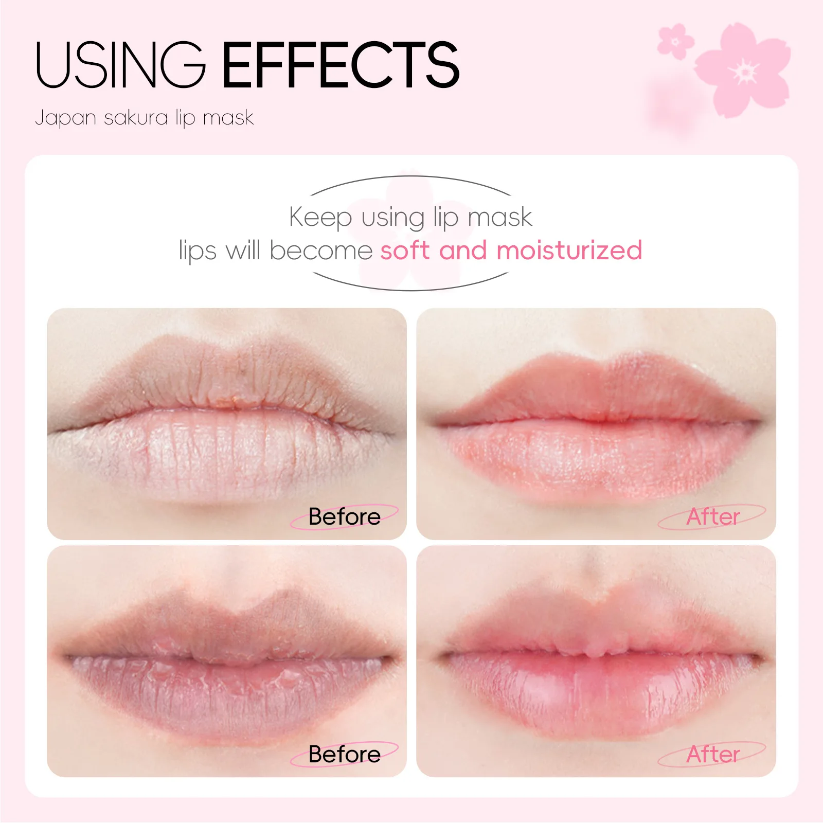 Lip Mask Lip Patches Pink Lip Serum Exfoliating For Lips Darkness Removal Plumper Lip Care Moisturizer Makeup Korean Cosmetic20g