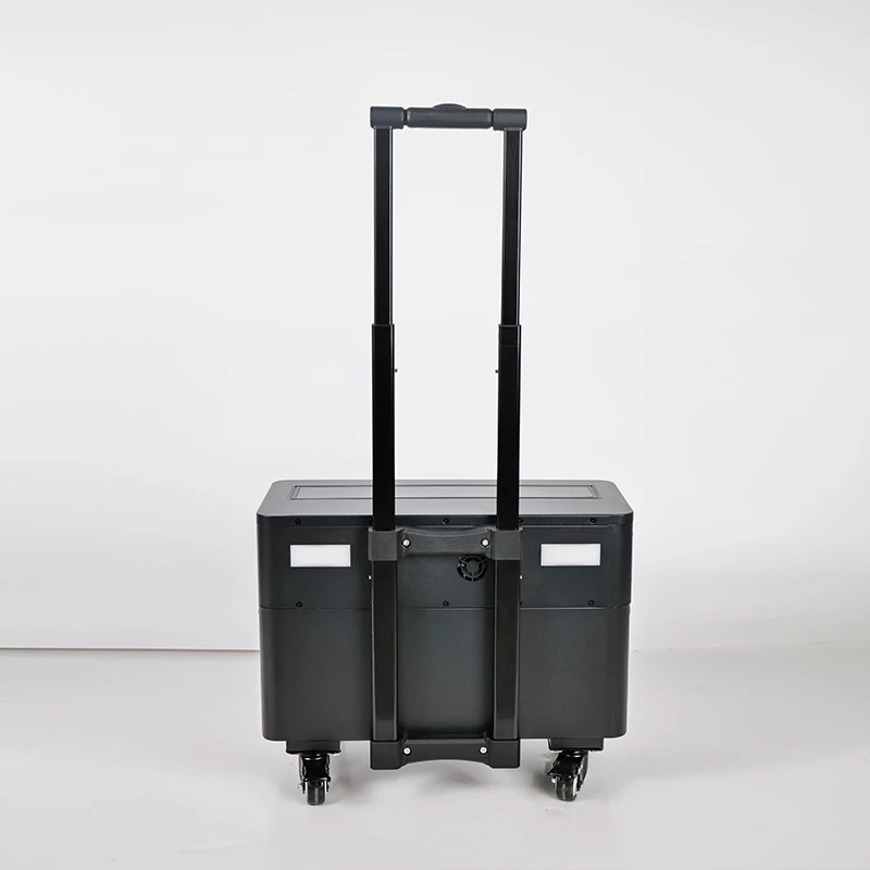 2000W Portable Power Station 2304WH Pull Rod Portable Power Battery 16 Series Iron Lithium 51.2v Sheet Metal Pull Rod view 5