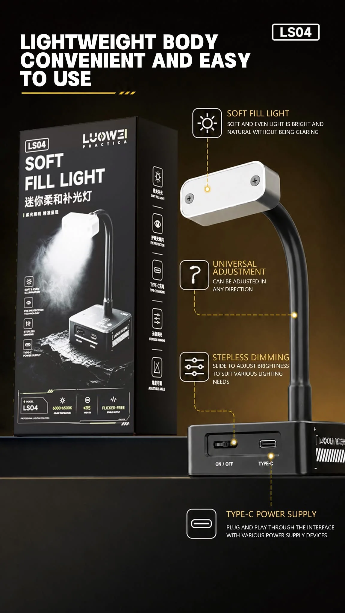 Mini Soft Light Supports WiFi Connectivity, Is a Portable Light Source, and Is Perfect for Photographing Small Objects. Sa