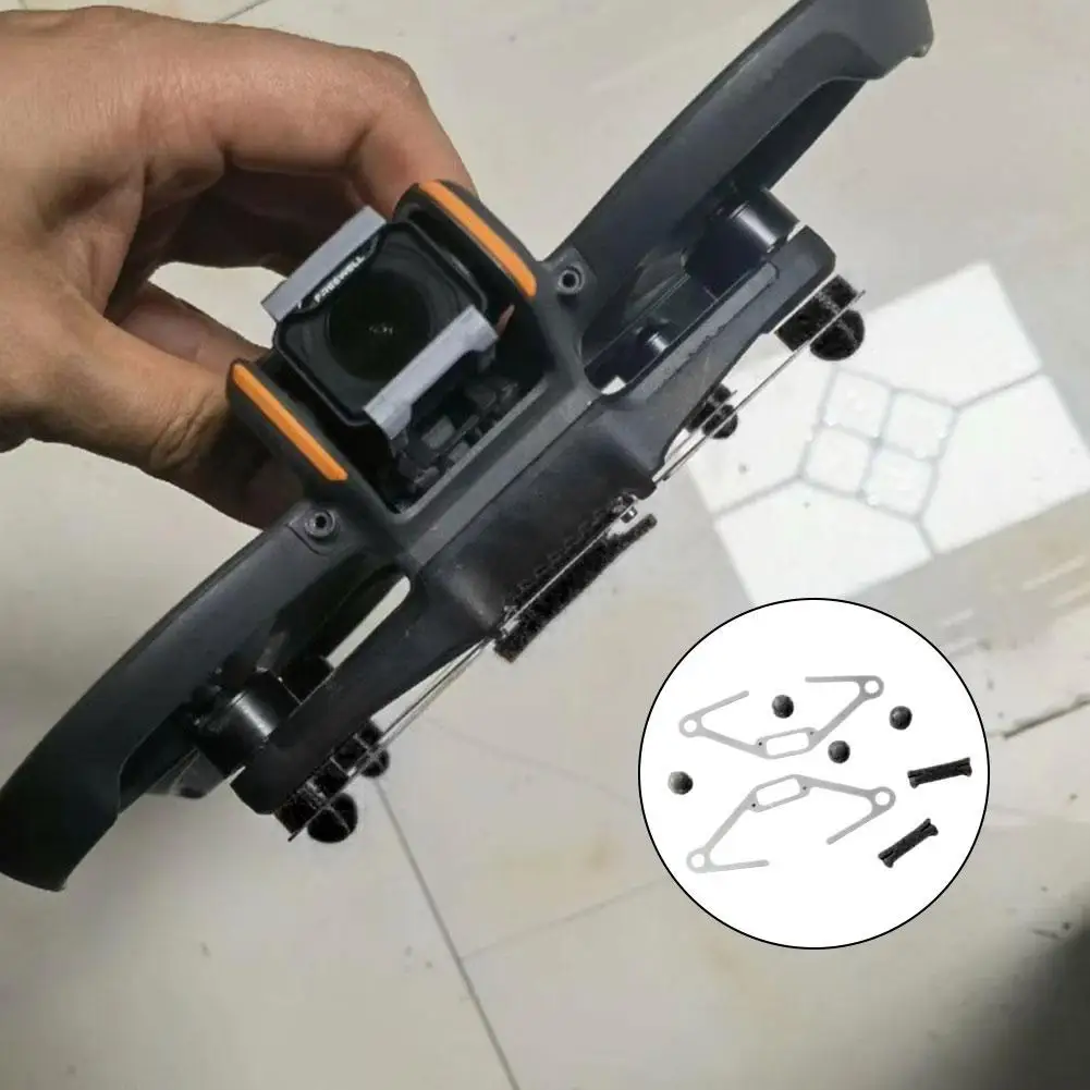 Armadura do chassi para DJI AvATA2, Buffer CT4, liga de titânio, evitar queda, motor de quebra, eficiente para impactar e proteger o braço, I2A6