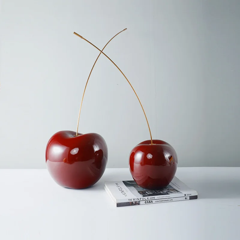 Simple cherry display model house sales hall European light luxury ornaments