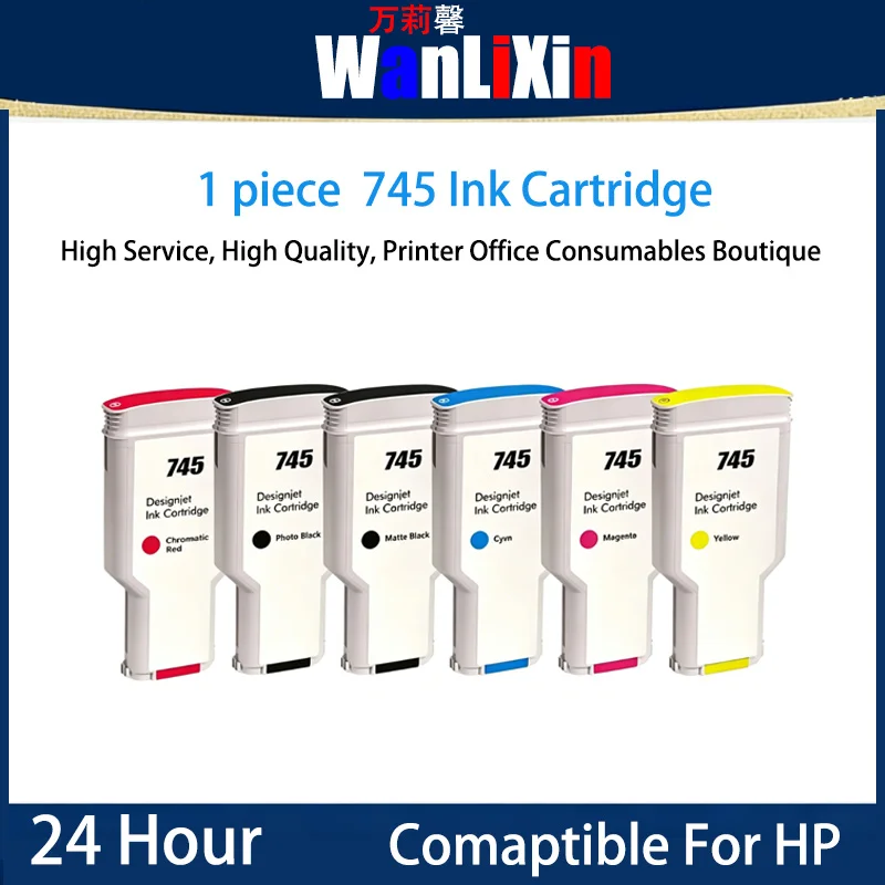 

1 piece 745 Ink Cartridge Compatible For HP Designjet Z2600 Z5600 Plotter printer ink
