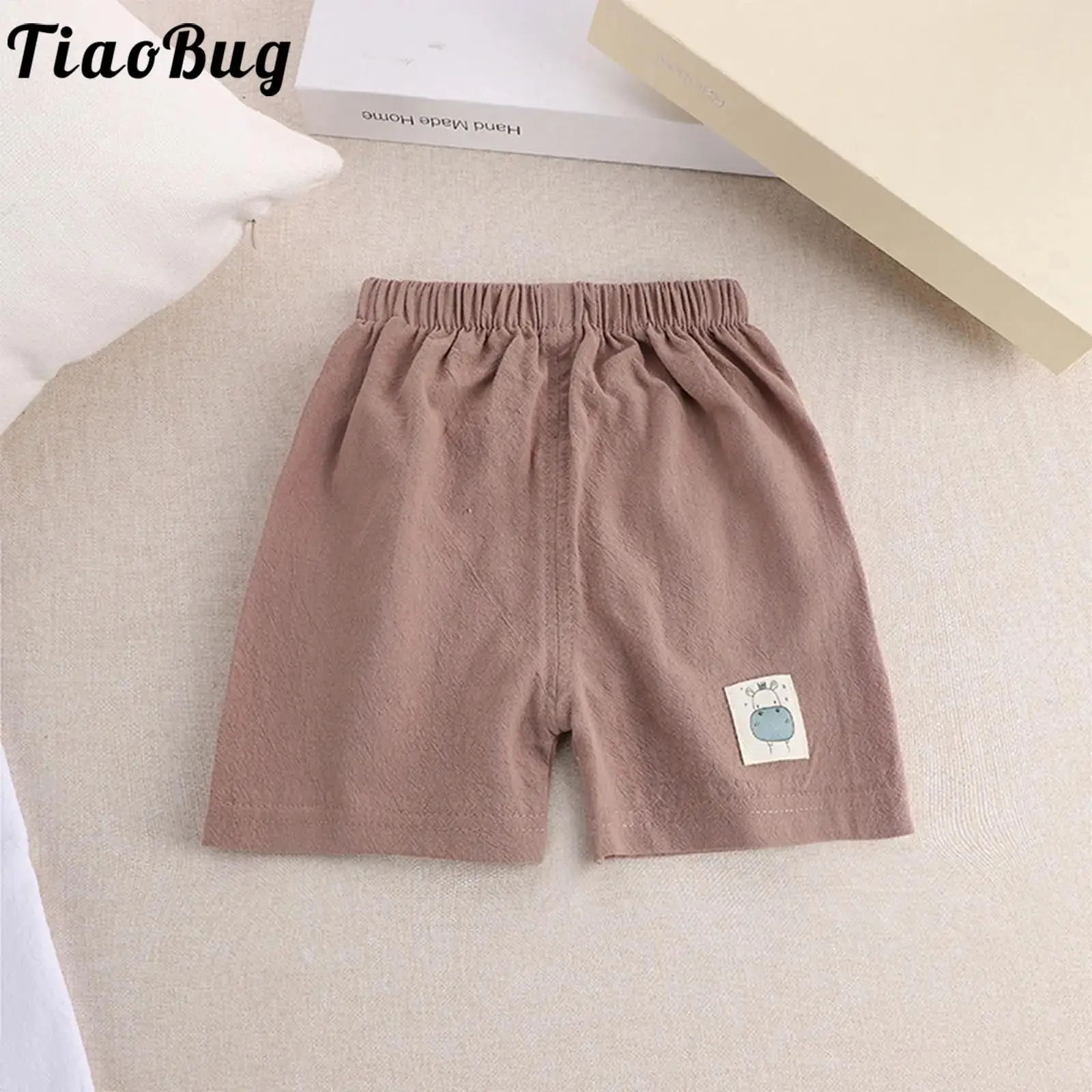

Baby Boys Girls Clothing Cotton Linen Shorts Elastic Waistband Leisure Short Pants Bloomer Summer Kids Clothes School Daily Wear