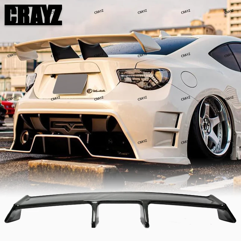 

For FRP/Carbon Fiber ZELE Spoiler WING Toyota 86 GT86 Subaru BRZ CAR Trunk Rear Lip Tail Refit Accessories Diffuser 2012-2019