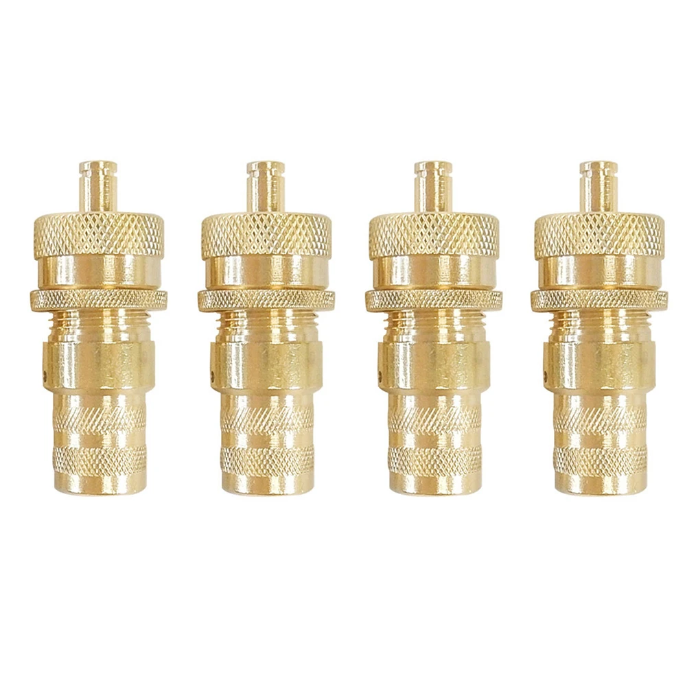 

4Pcs 0-60PSI Car Tire Deflators Accessories Offroad Brass Automatic Auto Tyre Bleeder Set Valve Automatic Tyre Deflator