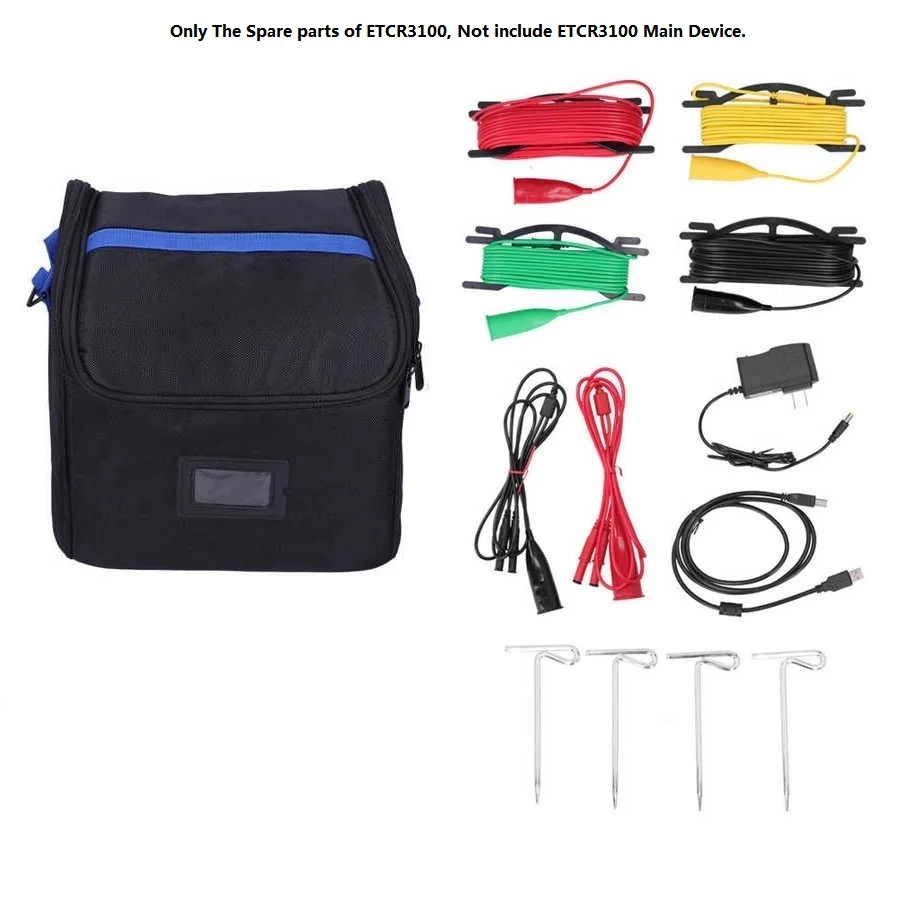 The  Acceccories of ETCR3100C Earth Resistance Meter , Not include the Device