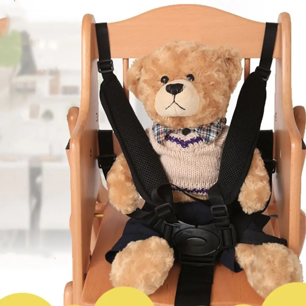 Red Button Child Dining Chair Baby Stroller Safety Belt 5 Point Harness Safe Belt Child Pram Seat Belt Pushchair Strap Harness
