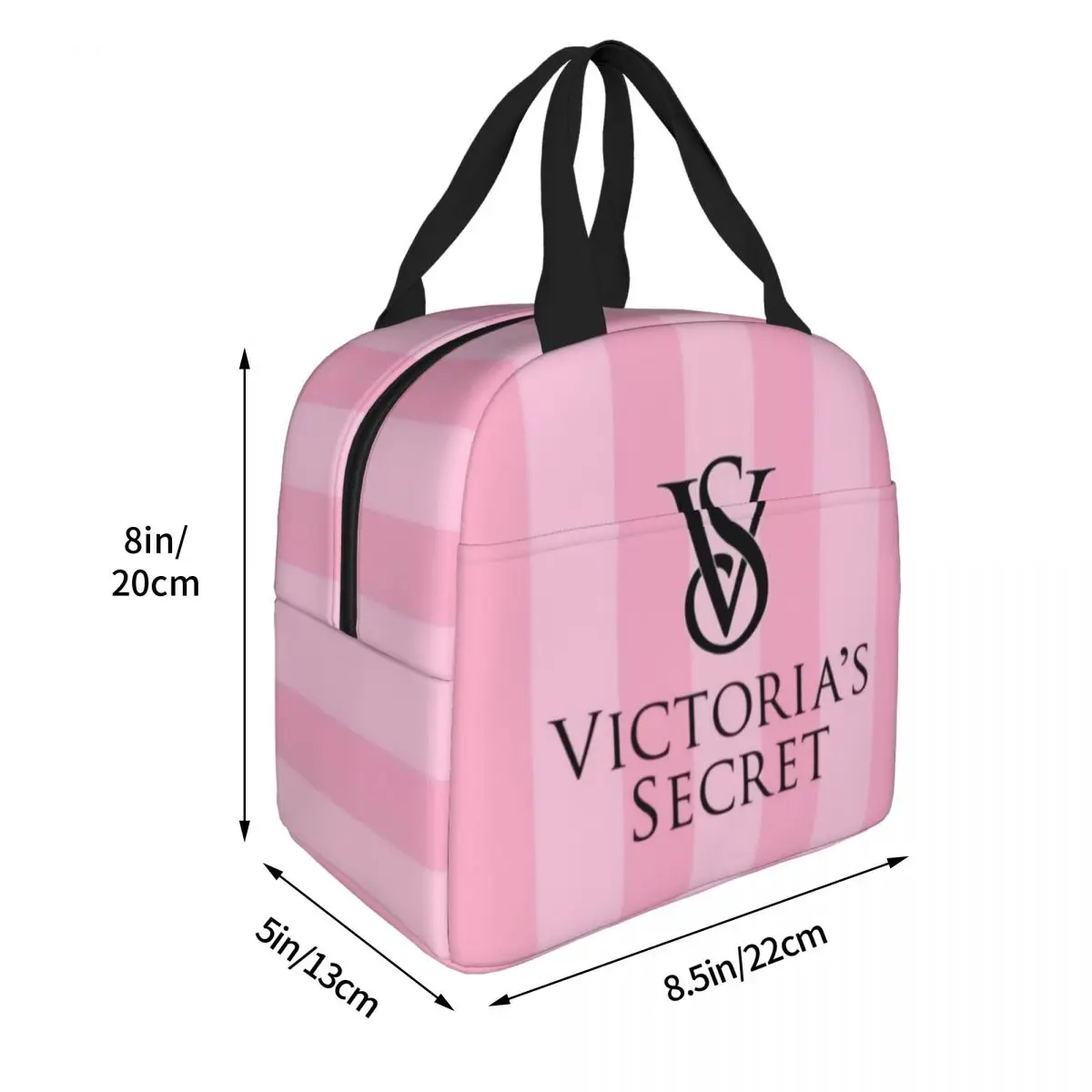 Pink-Victoria-S-Love-Secret Insulated Lunch Bags Thermal Bag Reusable Leakproof Tote Lunch Box Food Storage Bags School Outdoor