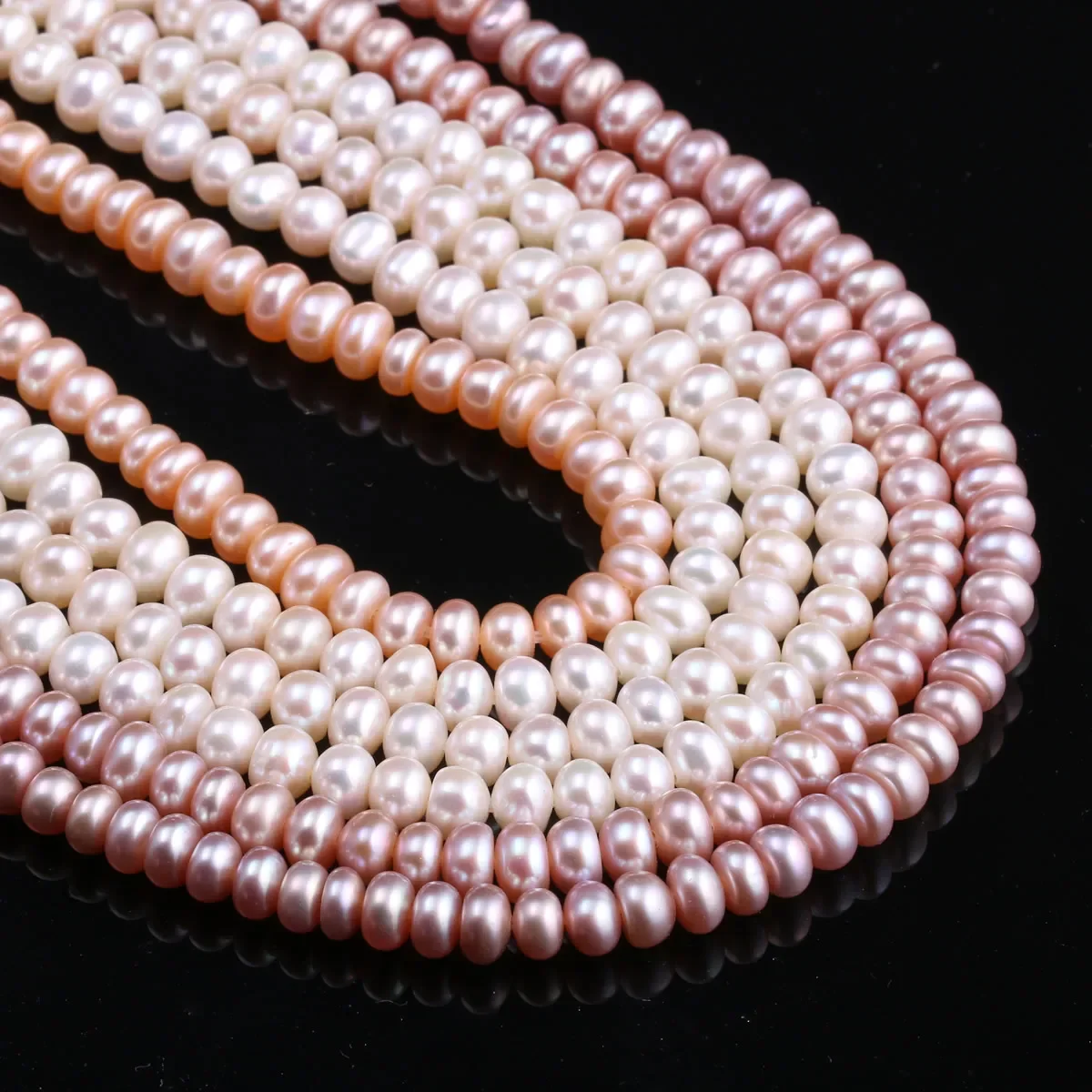 Natural Freshwater Pearls Beads High Quality oblate Shape Punch Loose Beads for Jewelry Making DIY necklace bracelet Accessories