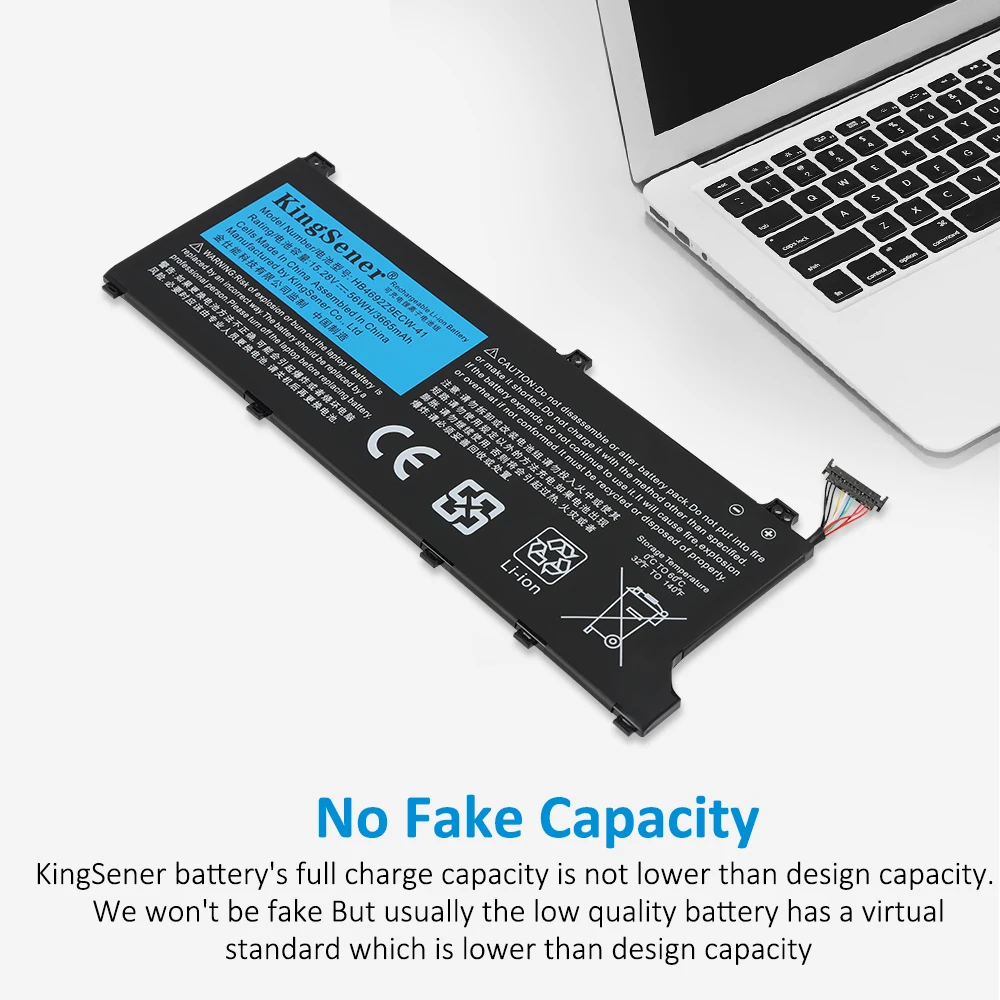 KingSener HB4692Z9ECW-41 4ICP5/62/81 Battery For Huawei Honor MateBook D14-53010TVS Magicbook 14 HB4692Z9ECW-22A NBLK-WAX9X 56WH
