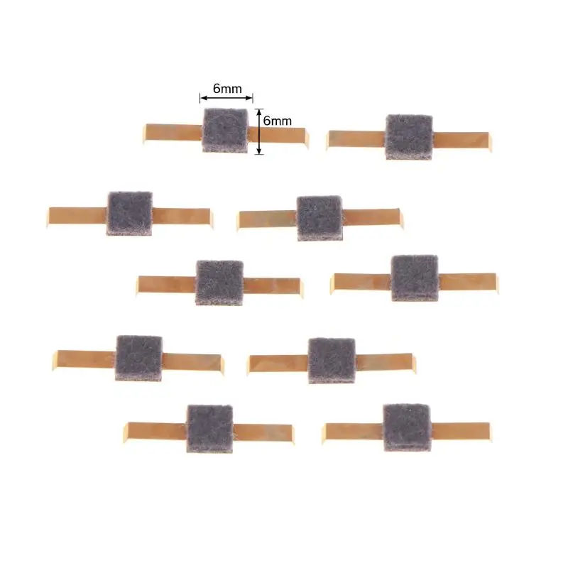 10pcs Audio Cassette Tape Replacement Felt Pressure Pads For Reel To Reel Tape Cassette Tape Pressure Pads Cassette Tape Repair