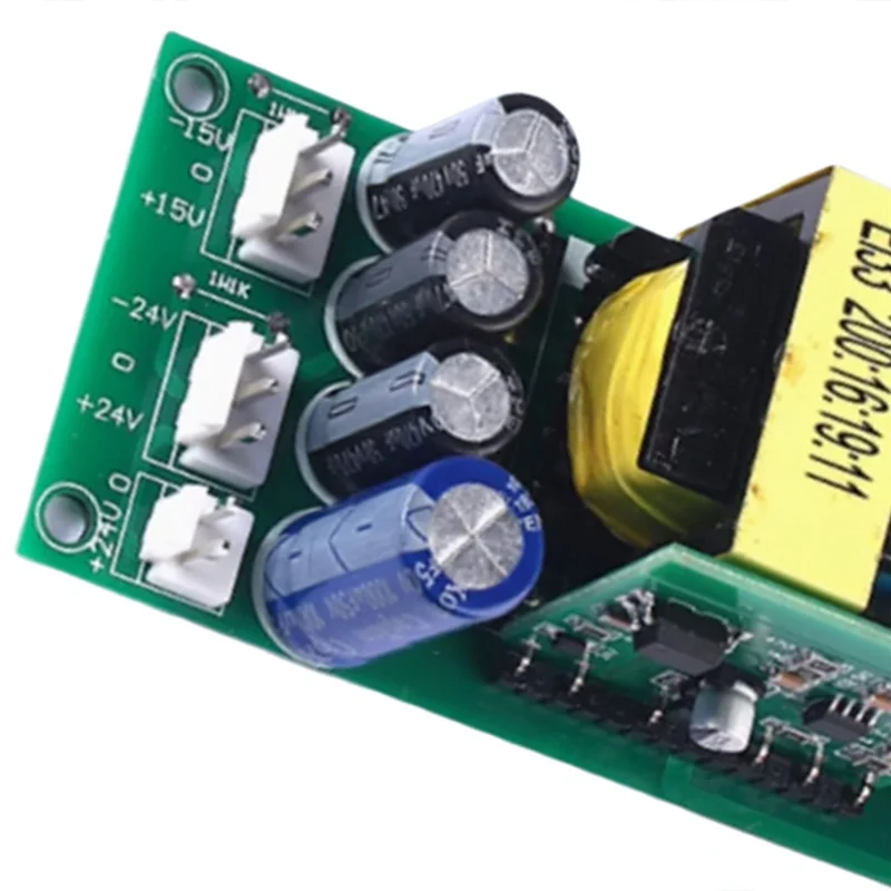 Placa de alimentación conmutada de doble voltaje ABNR de alta potencia, 24V y salidas duales de 15V, placa de interruptor auxiliar eficiente sin cable