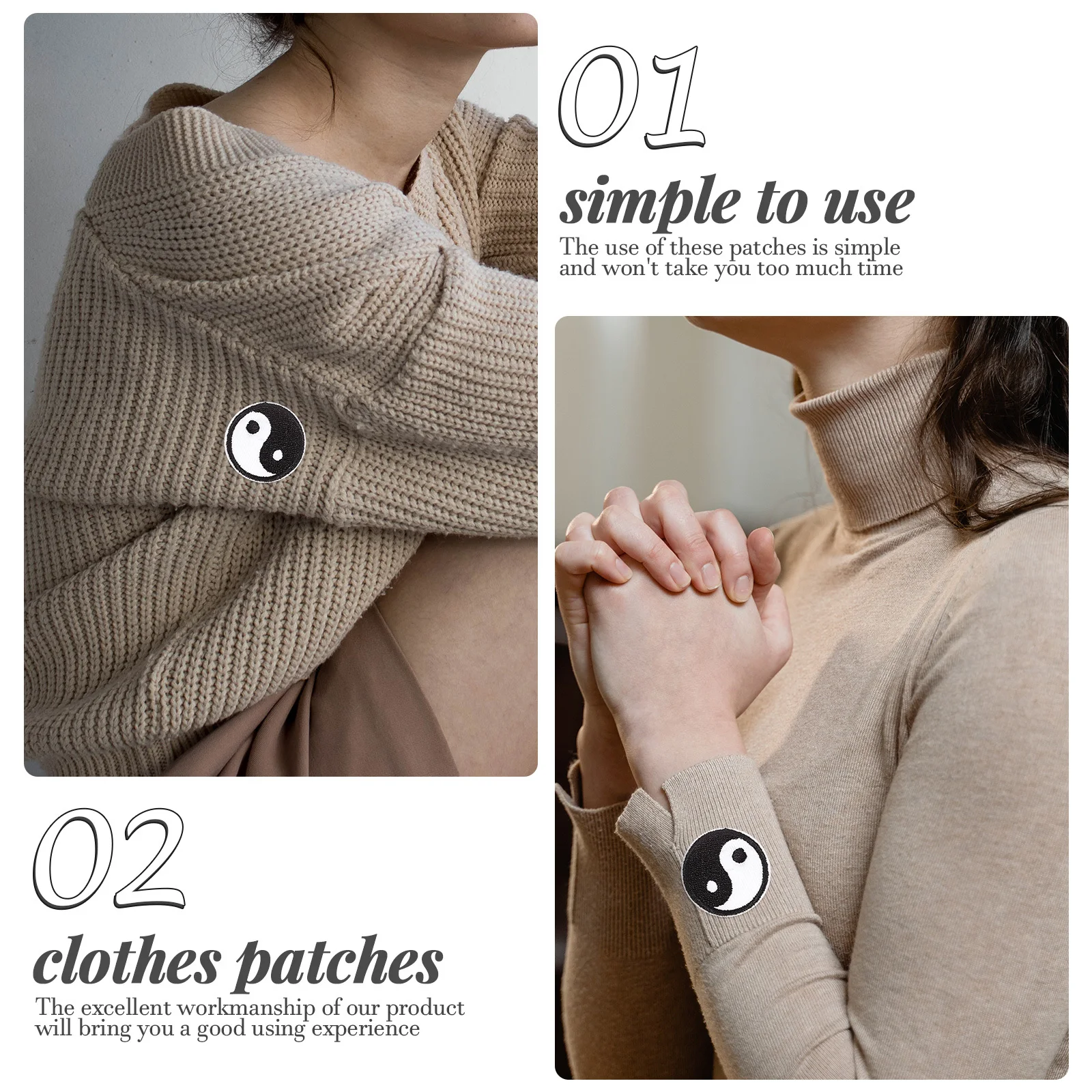 

20Pcs Embroidery Patches Premium Material DIY Decoration Multi-Function Iron on Clothing Accessories Iron Patches