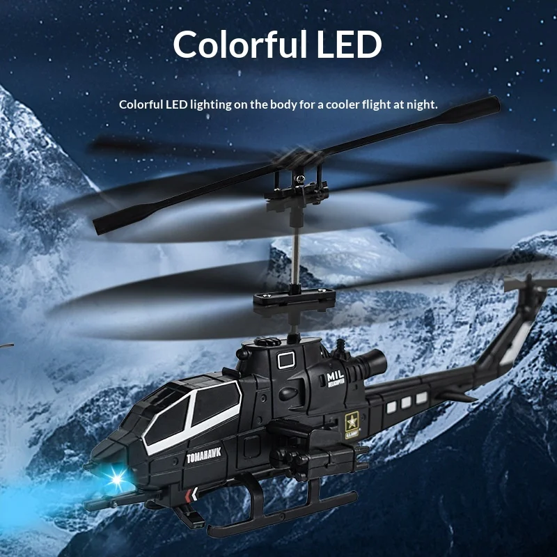 2.5-Way Remote-Controlled Helicopter Usb Charging With Light Drop Resistant Remote-Controlled Airplane Children'S Holiday Toys