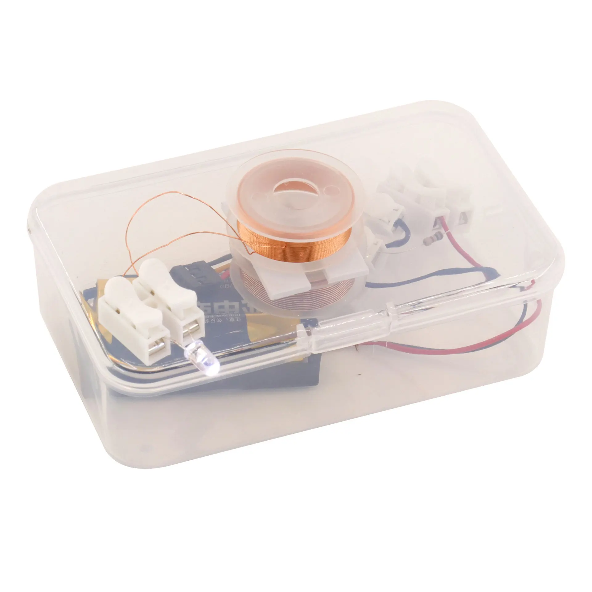Elektromagnetisches Experiment mit Raumscheiding und Stromextraktion, DIY-Technologie, Grundschule, elektrische Wissenschaft