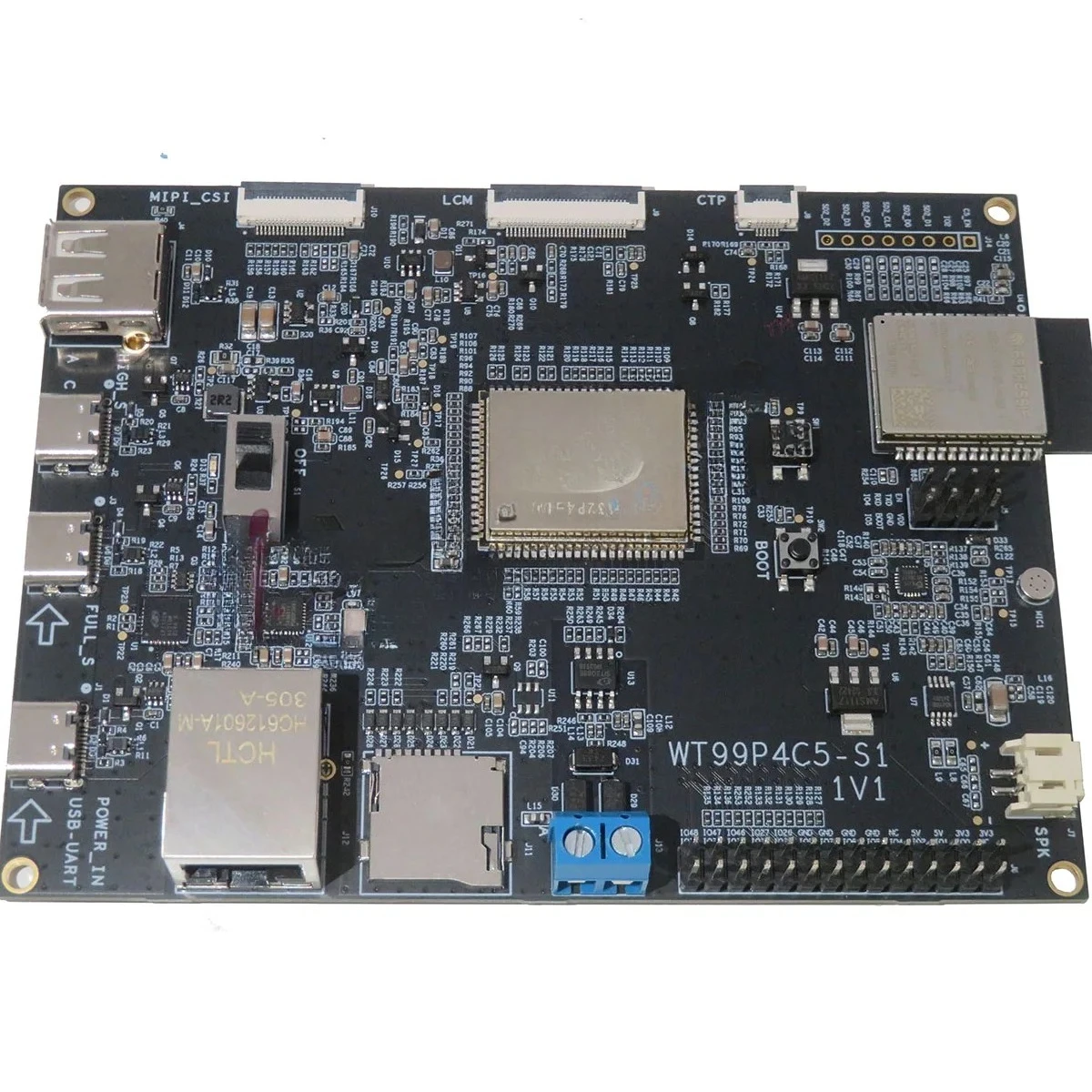 ESP32-P4 WT99P4C5-S1 Development Board with ESP32-C5 Module Multimedia Audio DEV Board Dual-Core 400 MHz RISC-V WIFI6 & BLE