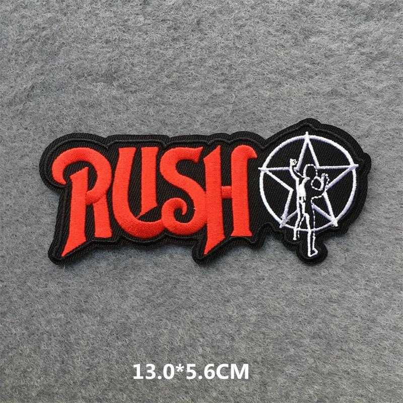 Rock Embroidery Patches on Clothes Ironing Patches for Clothing DIY Punk Clothes Jacket Stripes Stickers Music Band Appliques