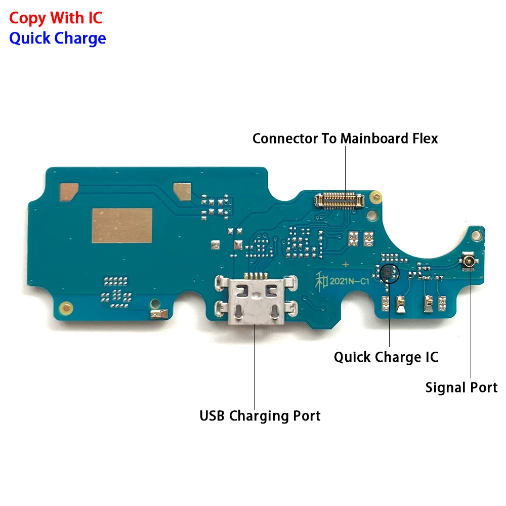 Puerto de carga USB, conector de Cable flexible, placa de micrófono para Nokia G50, G21, G20, G11, C30, C20, C12, C10, C2, C1, C21 Plus, C3, nuevo