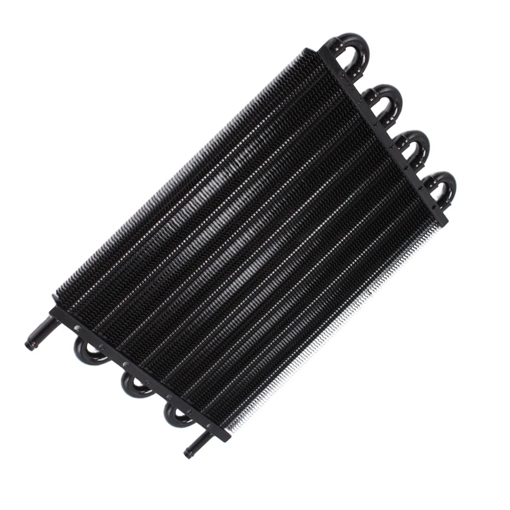 Transmission Cooler Oil Radiator Kit Aluminum Alloy Construction Heat-resistant Material Pressure-resistant Design