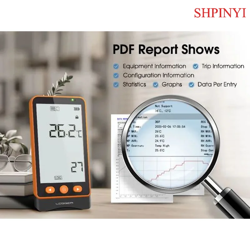 データロガー GSP-70S 温度計屋内屋外記録 CE FCC ROHS PDF CSV レポート温度計ワイヤレス