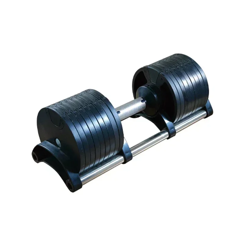 Manufactory Eco-friendly Gym Fitness Equipment 20KG 32KG Dumbbell Barbell Cement Adjustable Dumbbell Set