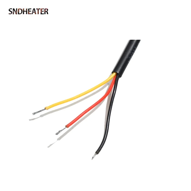 SNDHEATER NTC Temperature Sensor Thermocouple 10K G1/2" 20MM Thread 1M Wire Water Temperature Measuring Probe 30/50/100/150MM