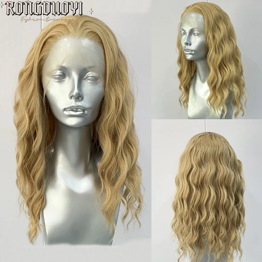 

Mix 613 Blonde Wig Synthetic Hair Lace Short Natural Wave Wig Free Part Frontal Lace Wigs For Women Ready To Wear Cosplay Wigs