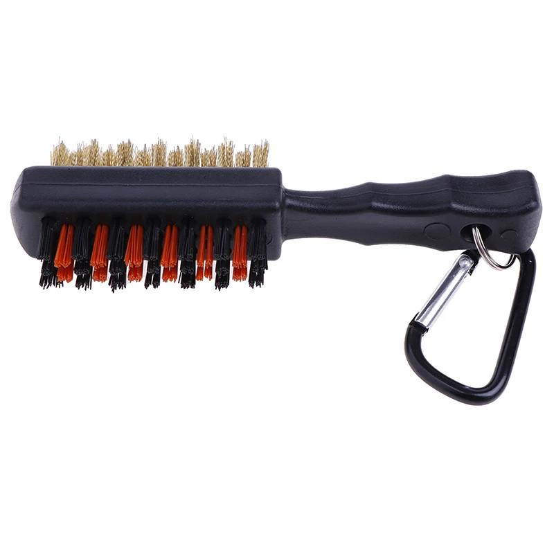 1 Pc Golf Club Brush Groove Cleaner Dual Sided Tools Portable Metal Lightweight Nylon Accessories for Iron Balls Shoes New Gift